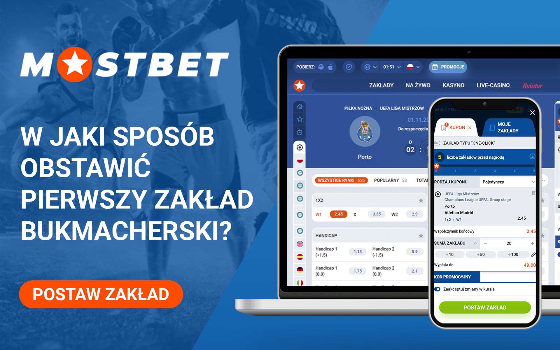 W jaki sposób obstawić pierwszy zakład bukmacherski
